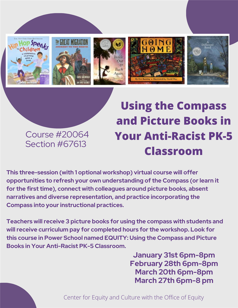 Spring Cohort for Using the Compass in Picture Books is coming up!